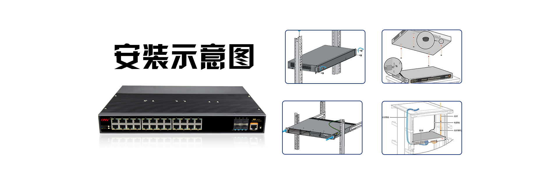 交換機安裝-機架式交換機